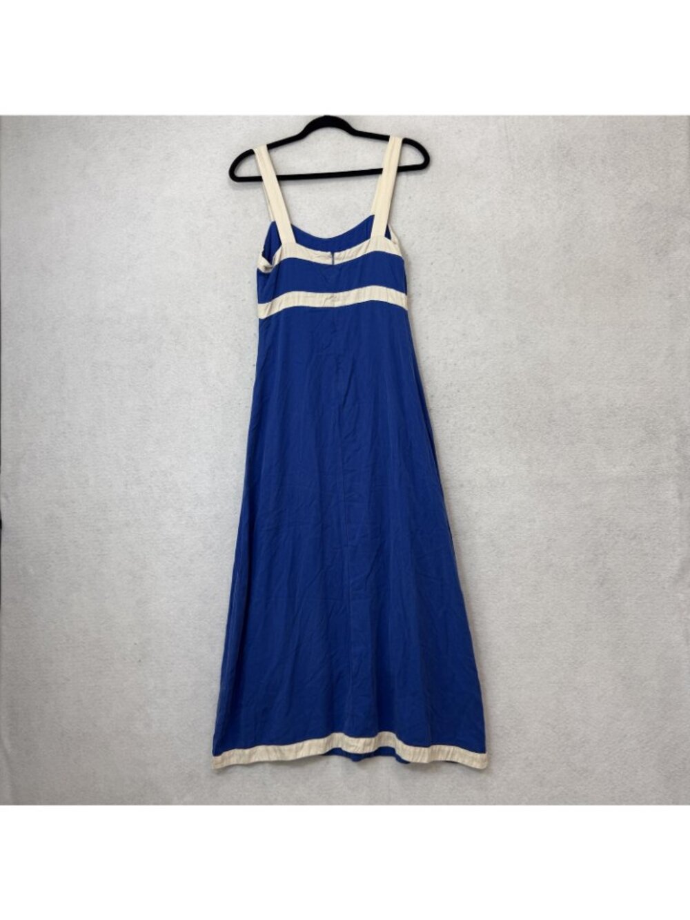 Sancia Dress Womens Small Blue Colorblock Strappy Scoop Neck Maxi Sundress - Picture 5 of 9